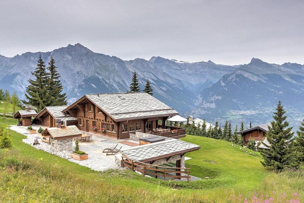 Стильное шале в Швейцарских Альпах, на семейном курорте Ненда